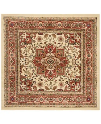 Safavieh Lyndhurst LNH330 Ivory and Rust 10' x 10' Square Area Rug