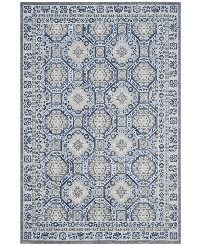 Safavieh Artisan ATN320 Silver and Blue 4' x 6' Area Rug