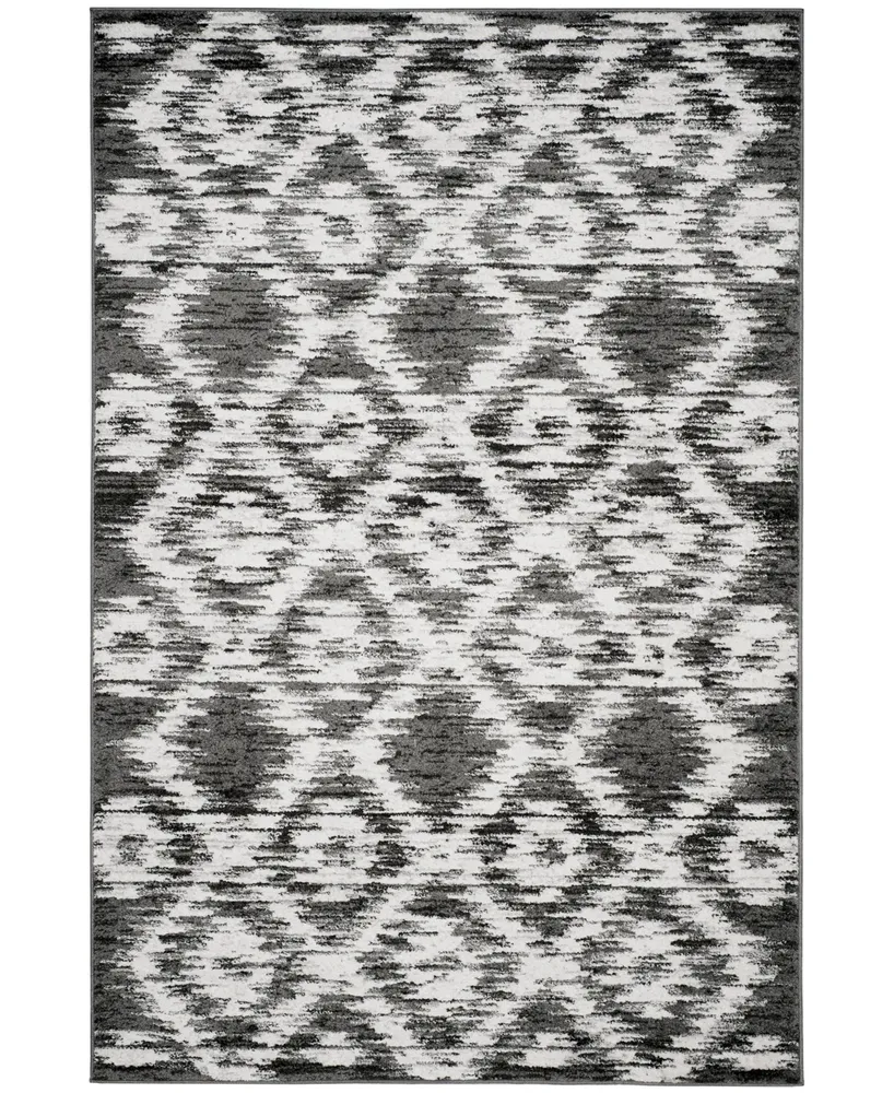 Safavieh Adirondack Charcoal and Ivory 6' x 9' Area Rug