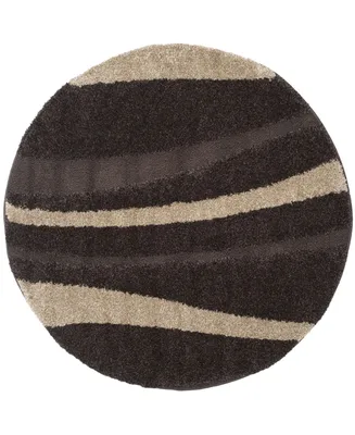 Safavieh Florida Shag SG451 5' x 5' Round Area Rug