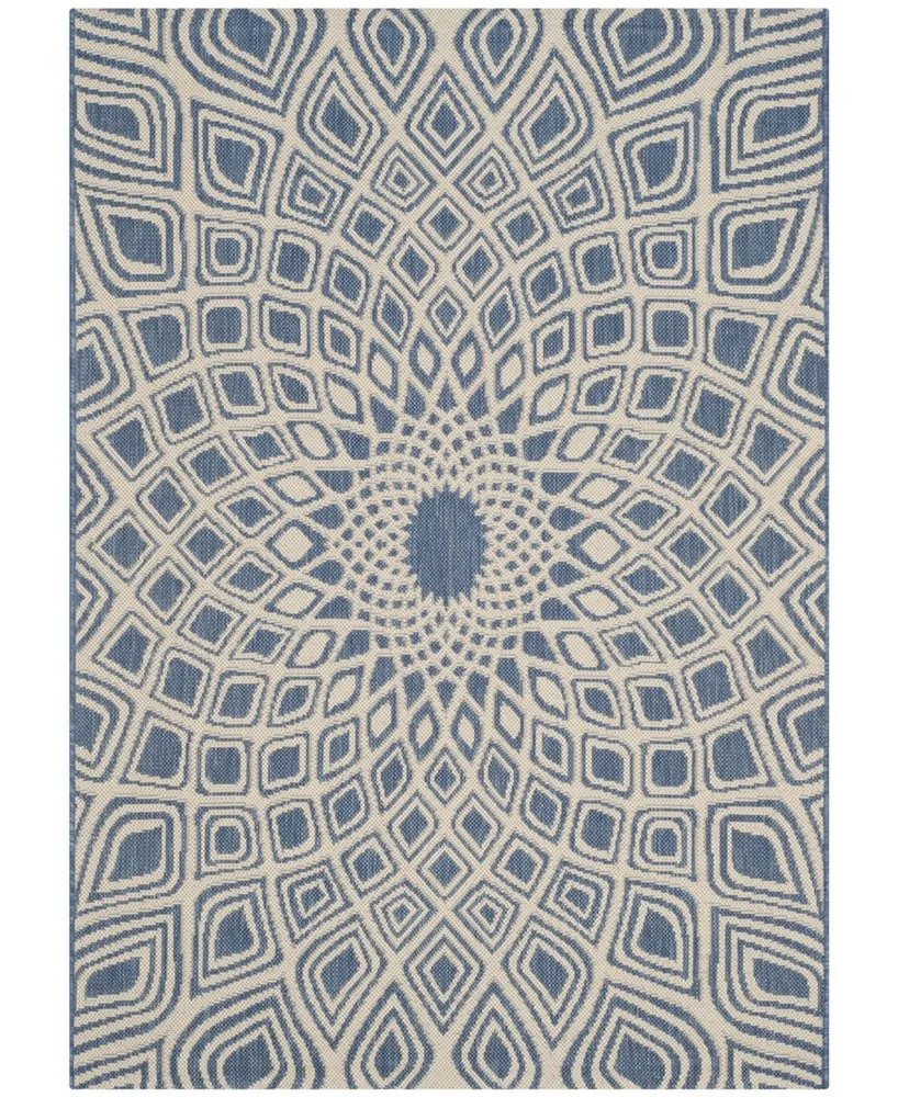 Safavieh Courtyard CY6616 and Beige 6'7" x 9'6" Sisal Weave Outdoor Area Rug