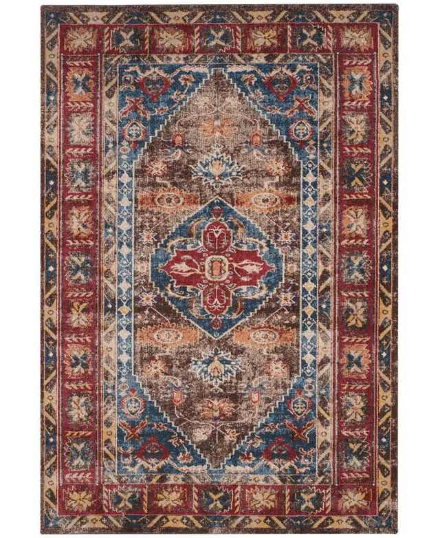 Safavieh Bijar BIJ621 Brown and Royal 9' x 12' Area Rug