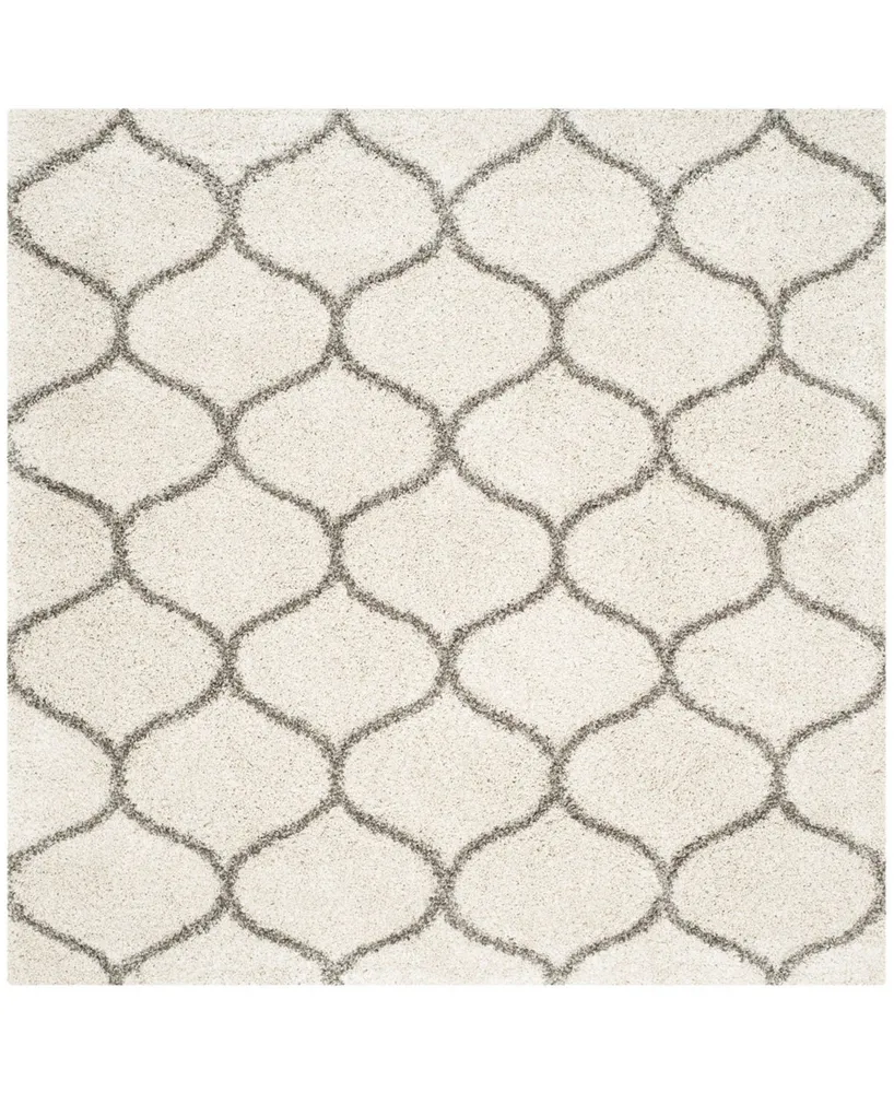 Safavieh Hudson SGH280 Ivory and Gray 5' x 5' Square Area Rug