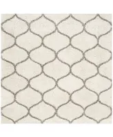 Safavieh Hudson SGH280 Ivory and Gray 5' x 5' Square Area Rug