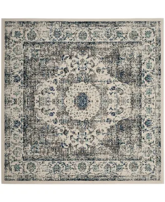 Safavieh Evoke EVK220 Gray and Ivory 5'1" x 5'1" Square Area Rug