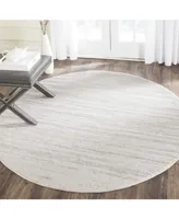 Safavieh Adirondack Ivory and Silver 5' x 5' Round Area Rug