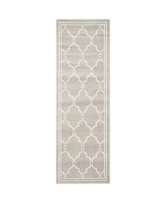 Safavieh Amherst AMT414 Light Grey and Ivory 2'3" x 21' Runner Area Rug