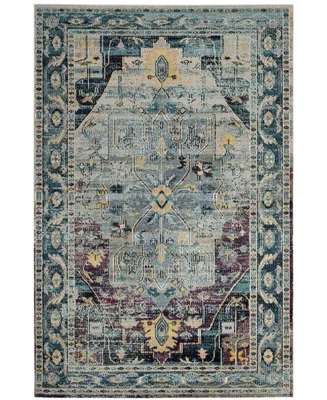 Safavieh Crystal CRS503 Teal and Purple 4' x 6' Area Rug