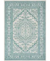 Safavieh Adirondack Ivory and Teal 4' x 6' Area Rug