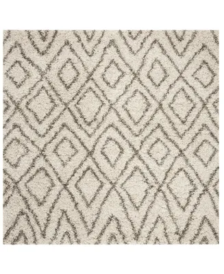 Safavieh Hudson Ivory and Gray 5' x 5' Square Area Rug