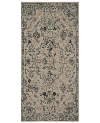 Safavieh Classic Vintage CLV102 Gray and Turquoise 2'3" x 8' Runner Area Rug
