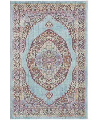 Safavieh Provance PRV181 Aqua and Black 4' x 6' Area Rug