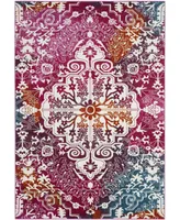 Safavieh Watercolor WTC669 Ivory and Fuchsia 8' x 10' Area Rug