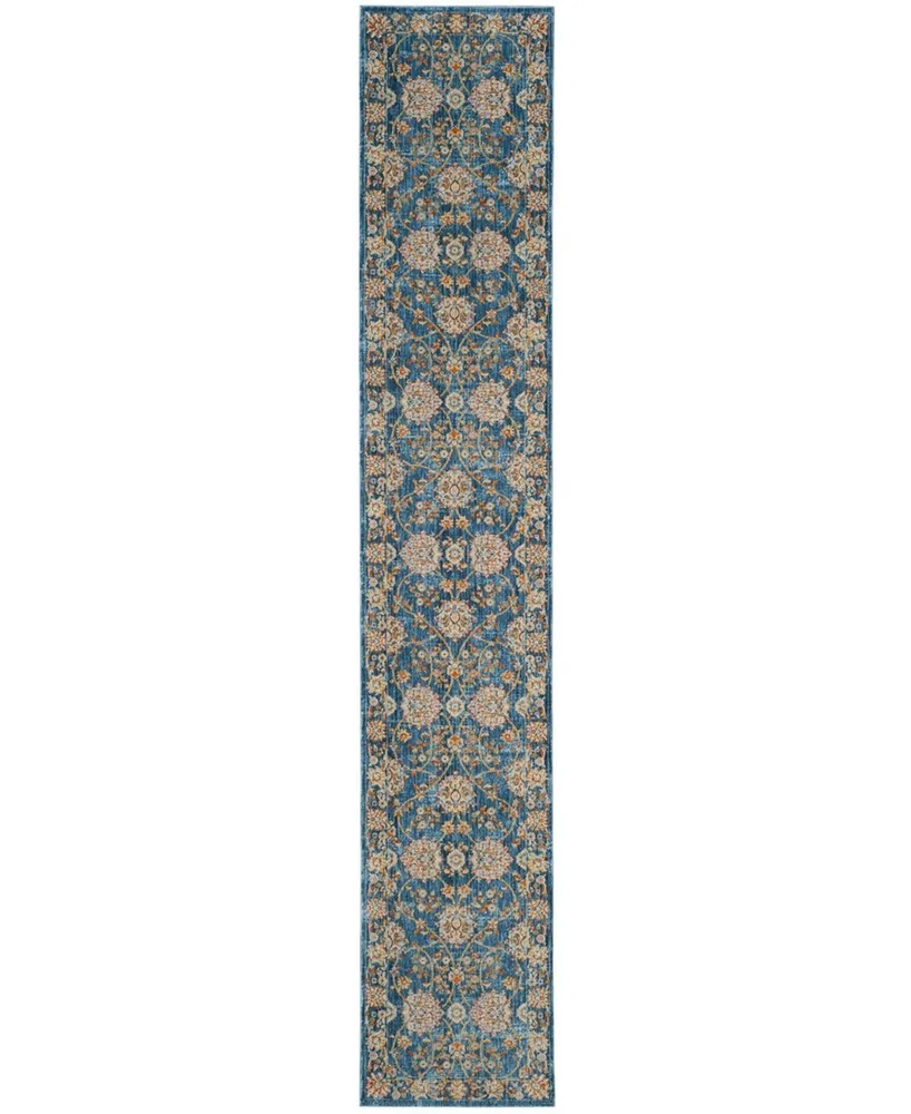 Safavieh Vintage Persian VTP469 Turquoise and Multi 2'2" x 6' Runner Area Rug