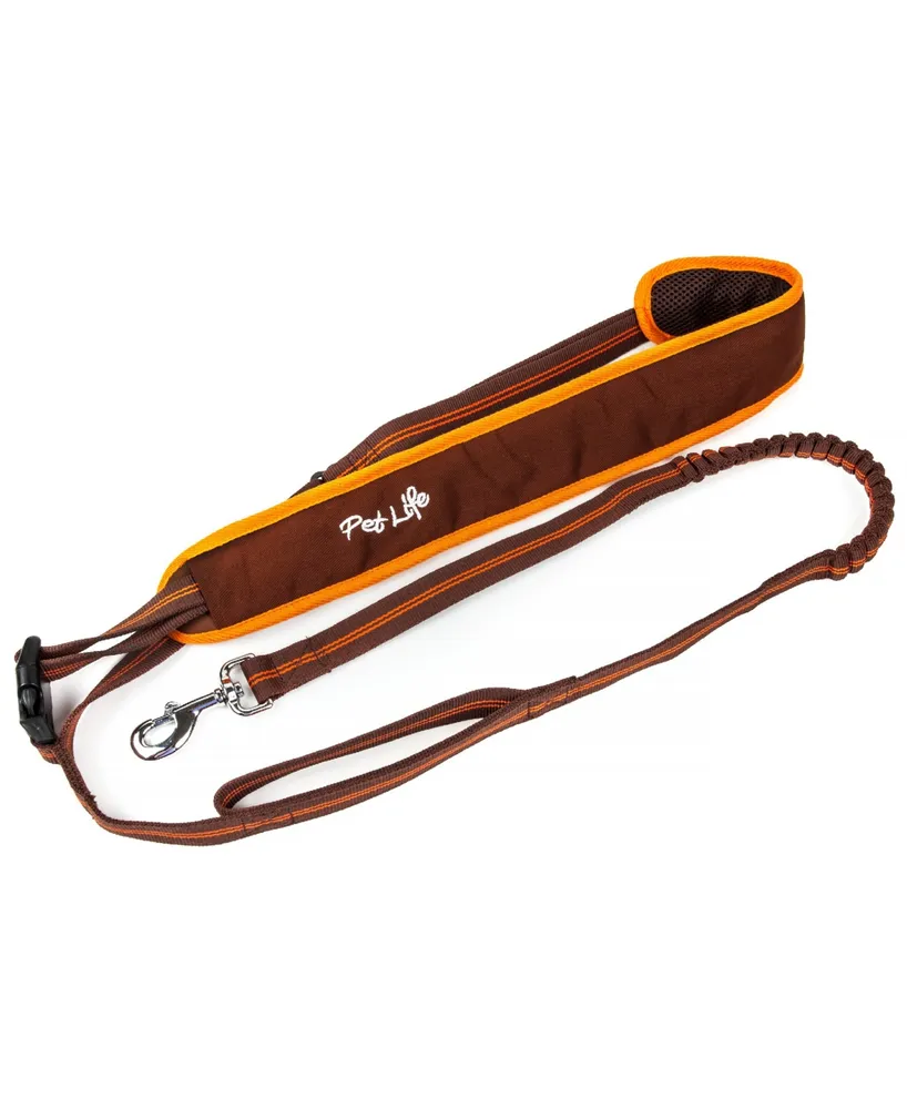 Pet Life 'Free-Fetcher' Hands Free Over The Shoulder Shock Absorbent Dog Leash