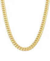 Italian Gold Miami Cuban Link 26" Chain Necklace (6mm) in 10k Gold