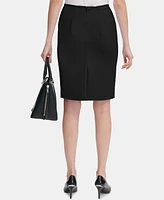 Calvin Klein Women's Scuba Crepe Pencil Skirt, Regular & Petite