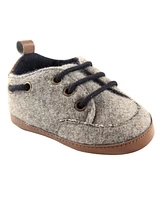 Luvable Friends Wooly Sneakers, Grey, 0-18 Months