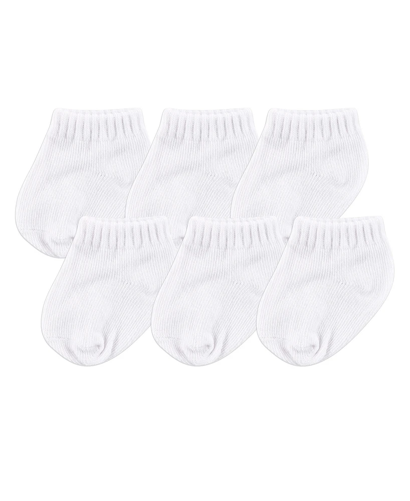 Luvable Friends Baby Boys Unisex Newborn and Socks Set, White