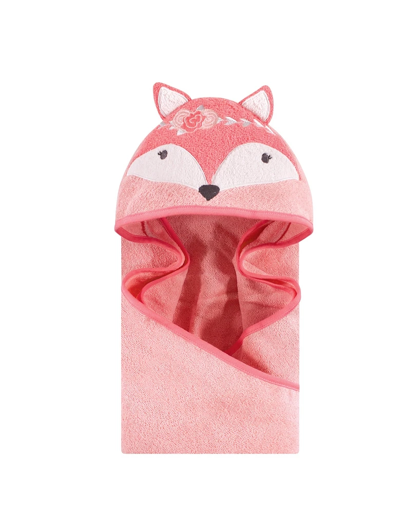 Hudson Baby Animal Face Hooded Towel