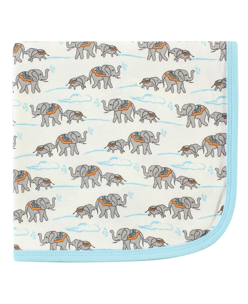 Touched by Nature Baby Organic Cotton Swaddle, Receiving and Multi-purpose Blanket
