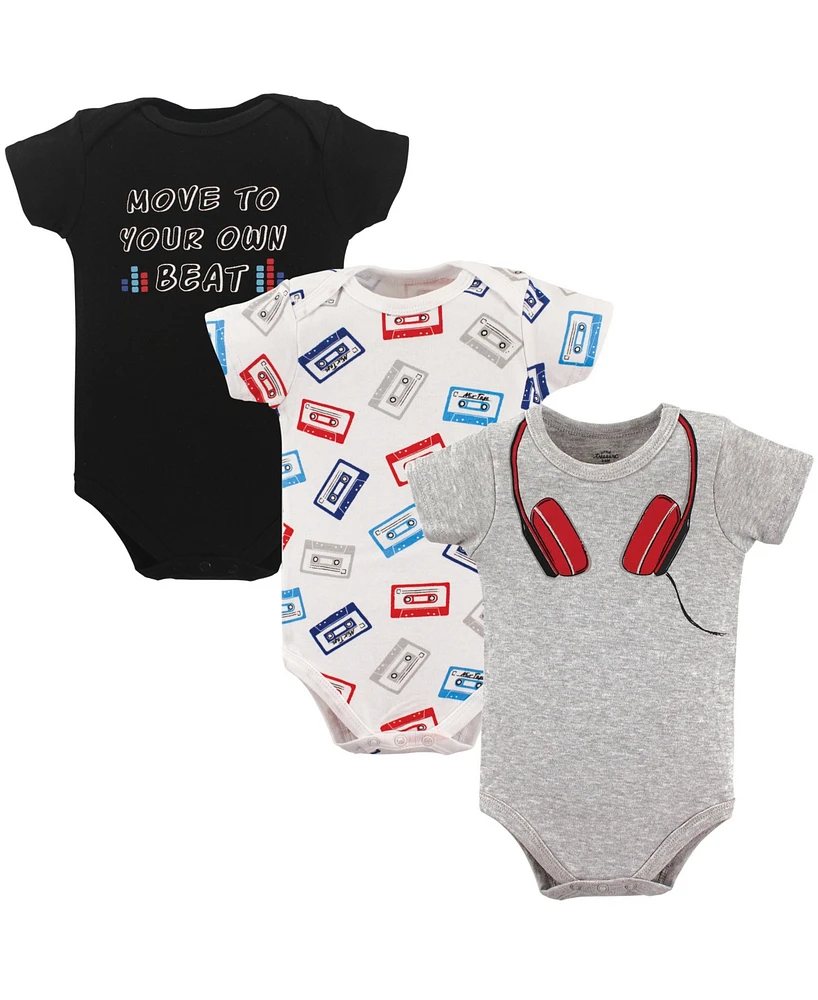 Little Treasure Baby Boy Cotton Bodysuits 3pk, Genius, 18-24 Months