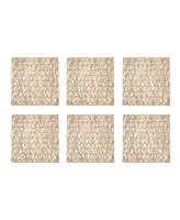 Woven Paper Square Placemat, Set of 6