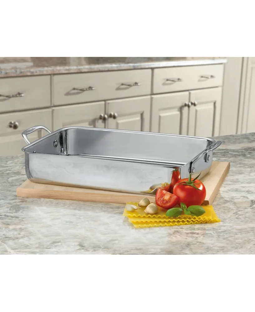 Cuisinart Chef's Classic Stainless Steel 14" Lasagna Pan with Roasting Rack