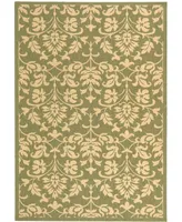 Safavieh Courtyard CY3416 Olive and Natural 2'3" x 6'7" Sisal Weave Runner Outdoor Area Rug