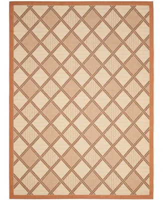 Safavieh Courtyard CY7570 Cream and Terracotta 8' x 11' Outdoor Area Rug