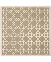 Safavieh Courtyard CY6032 and Beige 6'7" x 6'7" Square Outdoor Area Rug