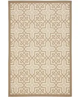 Safavieh Courtyard CY7931 Beige and Dark Beige 6'7" x 9'6" Outdoor Area Rug