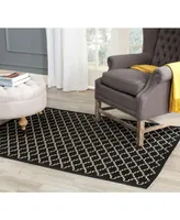 Safavieh Courtyard CY6919 Black and Beige 4' x 5'7" Outdoor Area Rug