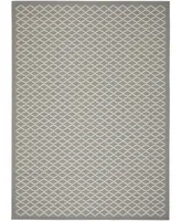 Safavieh Courtyard CY6919 Anthracite and Beige 8' x 11' Sisal Weave Outdoor Area Rug