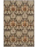 Safavieh Infinity INF553 Green and Brown 5'1" x 7'6" Area Rug