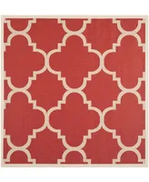 Safavieh Courtyard CY6243 Red 6'7" x 6'7" Sisal Weave Square Outdoor Area Rug