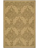 Safavieh Courtyard CY6582 Gold and Natural 6'7" x 9'6" Sisal Weave Outdoor Area Rug