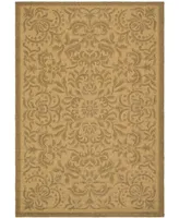 Safavieh Courtyard CY6634 Natural and Gold 8' x 11' Outdoor Area Rug