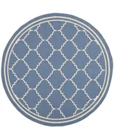 Safavieh Courtyard CY6889 and Beige 6'7" x 6'7" Sisal Weave Round Outdoor Area Rug