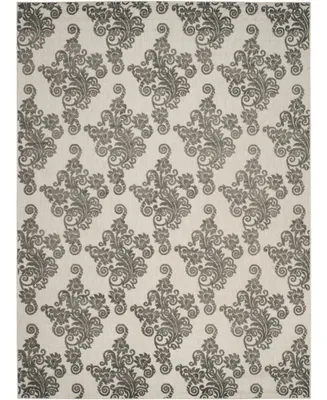 Safavieh Cottage COT909 Cream and Gray 8' x 11'2" Outdoor Area Rug