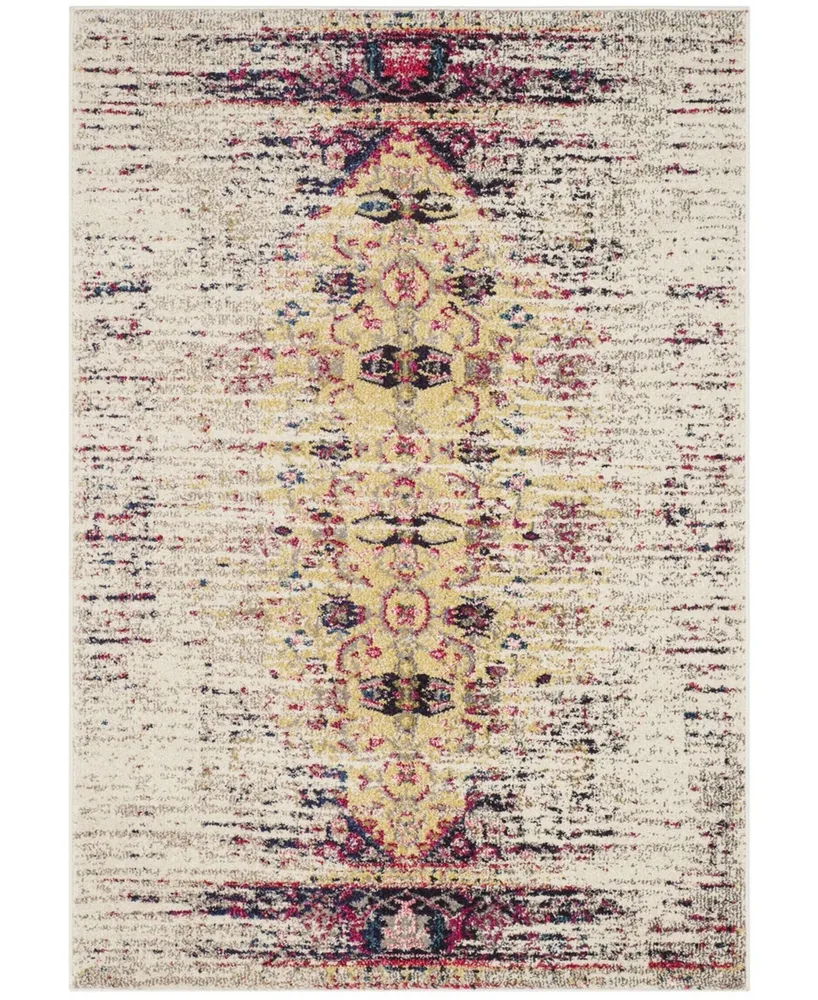 Safavieh Monaco MNC209 Ivory and Pink 4' x 5'7" Area Rug