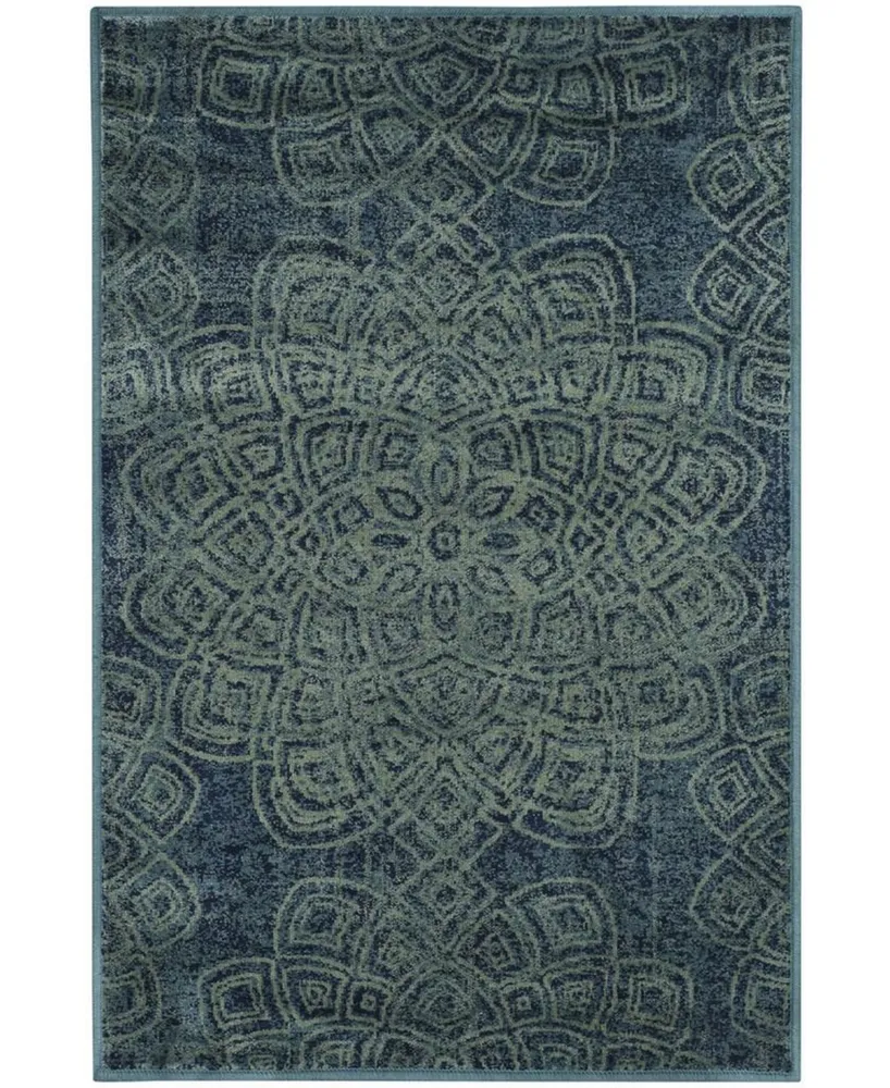 Safavieh Constellation Vintage CNV751 Light Blue and Multi 2' x 3' Area Rug