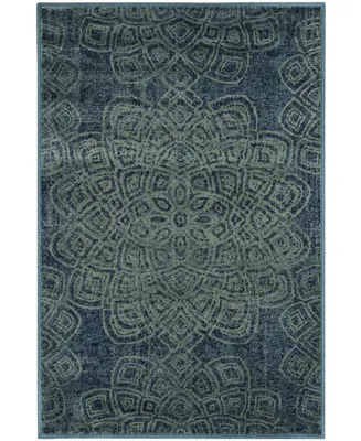 Safavieh Constellation Vintage CNV751 Light Blue and Multi 2' x 3' Area Rug