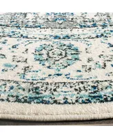 Safavieh Evoke EVK220 Ivory and 9' x 9' Round Area Rug