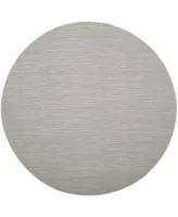 Safavieh Courtyard CY6576 Light Gray 6'7" x 6'7" Sisal Weave Round Outdoor Area Rug