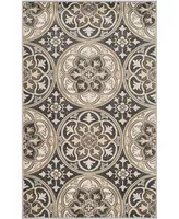 Safavieh Lyndhurst LNH341 Light Gray and Beige 3'3" x 5'3" Area Rug