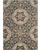 Safavieh Lyndhurst LNH341 Slate Blue and Beige 4' x 6' Area Rug