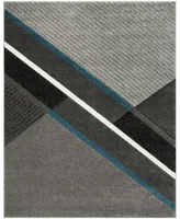 Safavieh Hollywood HLW711 Gray and Teal 8' x 10' Area Rug