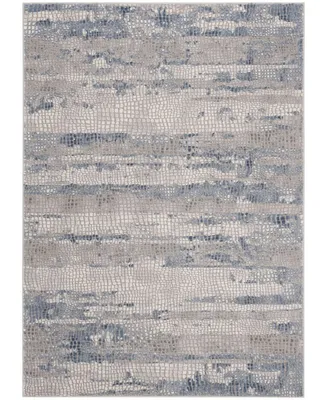 Safavieh Meadow MDW182 Gray and Navy 4' x 6' Area Rug