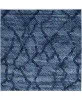 Safavieh Retro RET2144 Blue and Dark Blue 6' x 6' Square Area Rug